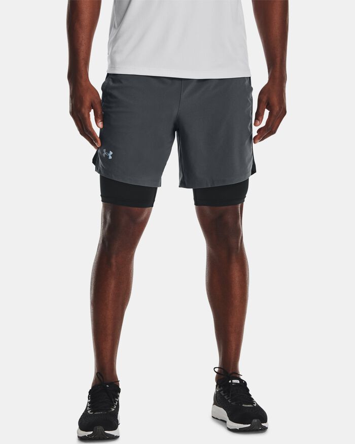 Under Armour Mens Launch Sw 2n1 Graphic Short 